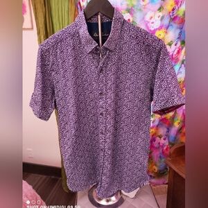 Robert Graham Navy and White Casual Shirt